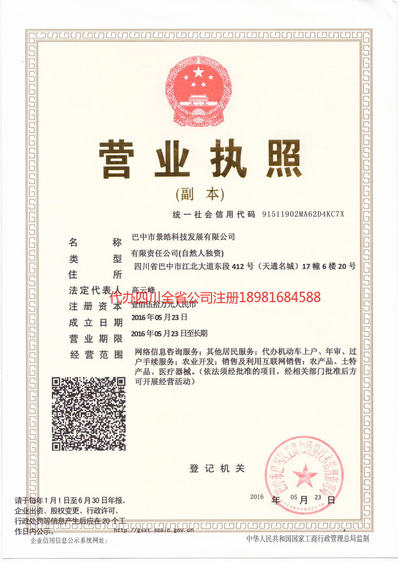 高安高安景皓科技发展有限公司